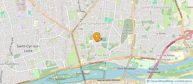localisation de l'entreprise MONSIEUR ROGER MARTIN  TOURS