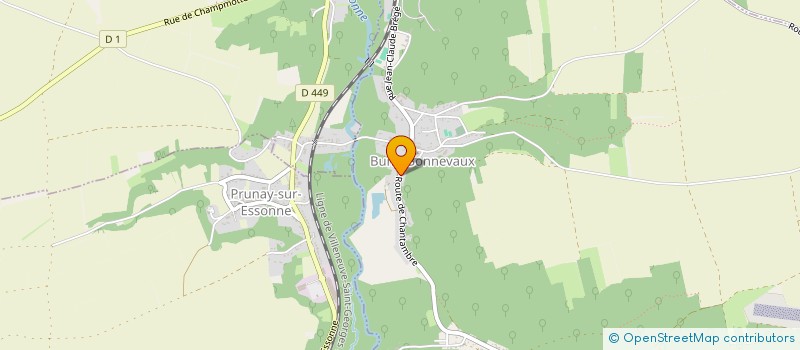 localisation de l'entreprise MONSIEUR ROGER MARTIN  BUNO-BONNEVAUX