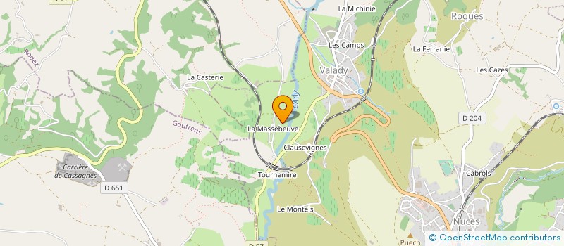 localisation de l'entreprise MONSIEUR ROGER MASSOL  VALADY