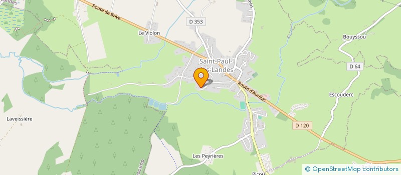 localisation de l'entreprise MONSIEUR ROGER MASSOULIER à SAINT-PAUL-DES-LANDES