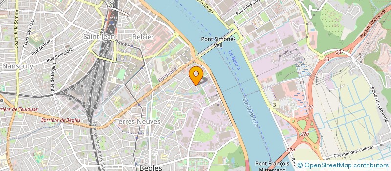 localisation de l'entreprise MONSIEUR ROGER MATHIEU à BEGLES