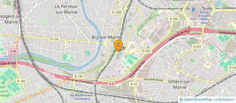 localisation de l'entreprise MONSIEUR ROGER MATHIEU à BRY-SUR-MARNE