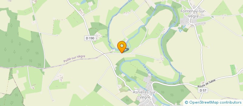 localisation de l'entreprise MONSIEUR ROGER MAUGET  ASNIERES SUR VEGRE