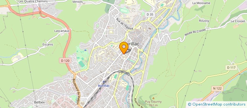 localisation de l'entreprise MONSIEUR ROGER MAZE à AURILLAC