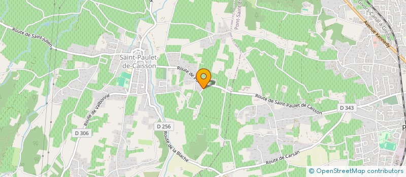 localisation de l'entreprise MONSIEUR ROGER MELCHIOR  SAINT-PAULET-DE-CAISSON