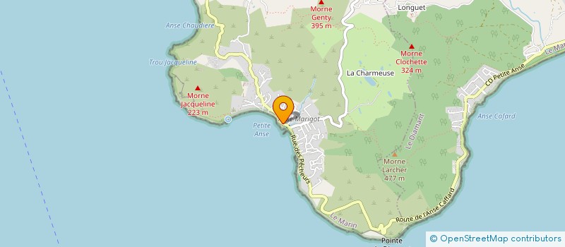 localisation de l'entreprise MONSIEUR ROGER MELINARD à LES ANSES-D'ARLET