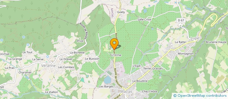 localisation de l'entreprise MONSIEUR ROGER MENETRIEUX  MACLAS