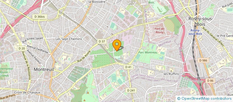 localisation de l'entreprise MONSIEUR ROGER MENNESSON à MONTREUIL
