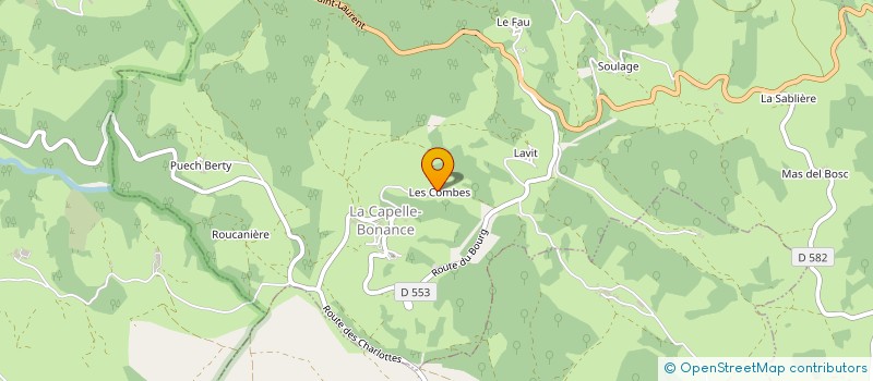 localisation de l'entreprise MONSIEUR ROGER MERCADIER  SAINT GENIEZ D'OLT ET D'AUBRAC