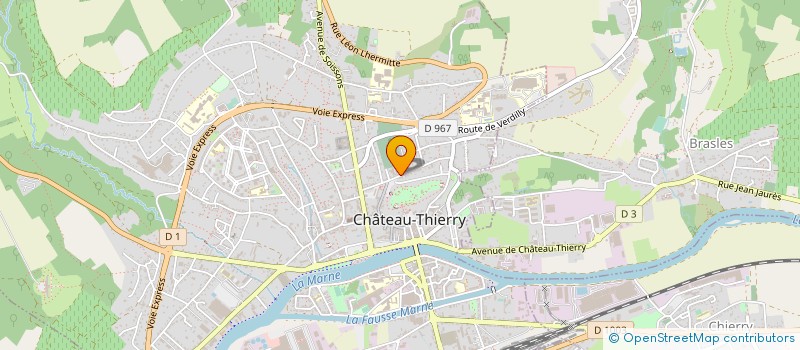 localisation de l'entreprise MONSIEUR ROGER MERCIER à CHATEAU-THIERRY