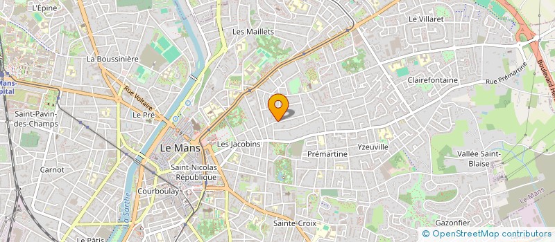 localisation de l'entreprise MONSIEUR ROGER MERTZ  LE MANS