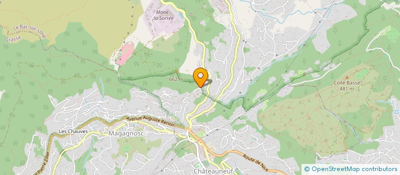 localisation de l'entreprise MONSIEUR ROGER MESLIER  CHATEAUNEUF-GRASSE