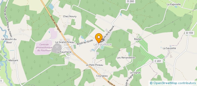 localisation de l'entreprise MONSIEUR ROGER METAIREAU à LE FOUILLOUX