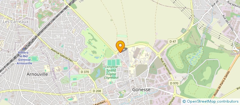 localisation de l'entreprise MONSIEUR ROGER METANG TCHATCHOUANG à GONESSE