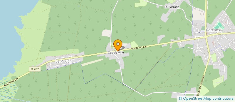 localisation de l'entreprise MONSIEUR ROGER MEYRE  CARCANS