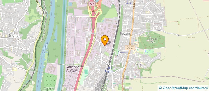 localisation de l'entreprise MONSIEUR ROGER MICHAUDON  FEYZIN