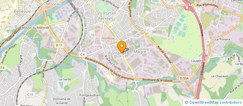 localisation de l'entreprise MONSIEUR ROGER MIGNON à LIMOGES