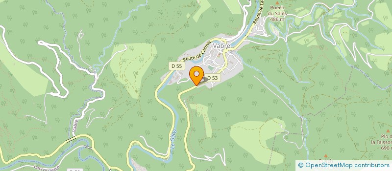 localisation de l'entreprise MONSIEUR ROGER MILHAU  VABRE