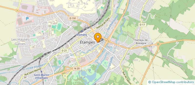 localisation de l'entreprise MONSIEUR ROGER MINIER à ETAMPES