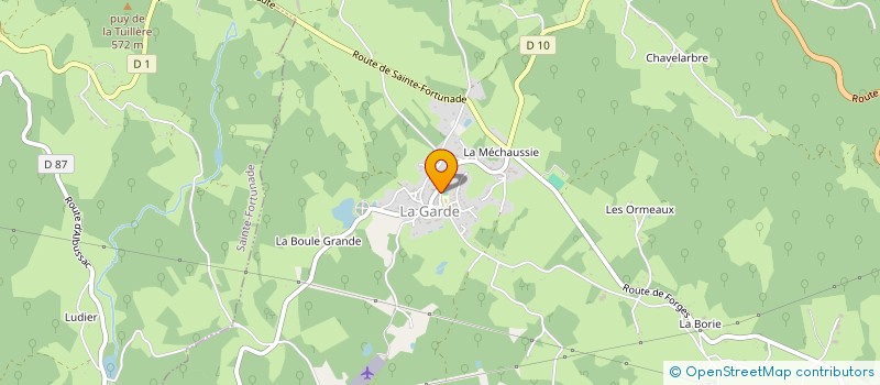 localisation de l'entreprise MONSIEUR ROGER MONEDIERE  CHANAC-LES-MINES