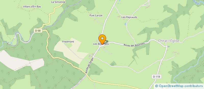 localisation de l'entreprise MONSIEUR ROGER MONNET  ECHASSIERES