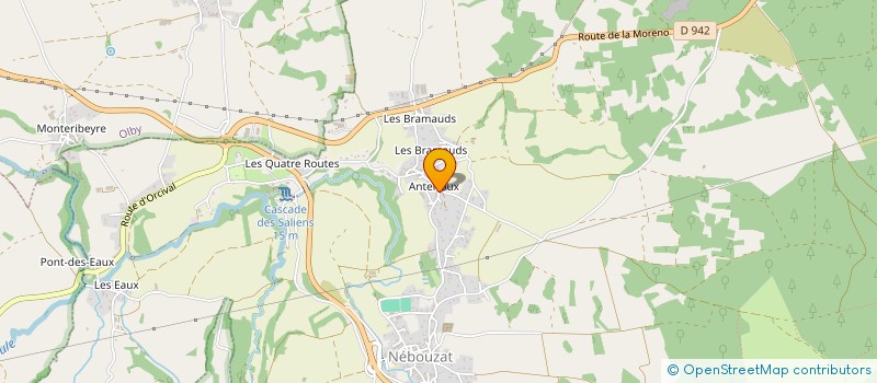 localisation de l'entreprise MONSIEUR ROGER MORANGES  NEBOUZAT