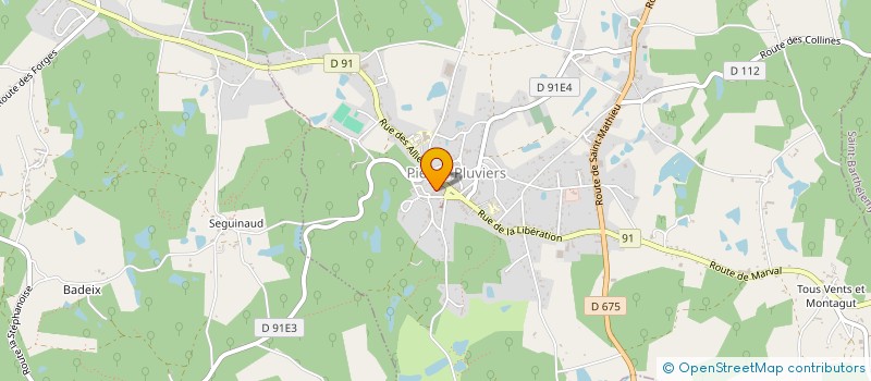 localisation de l'entreprise MONSIEUR ROGER MOREAU  SAINT-BARTHELEMY-DE-BUSSIERE