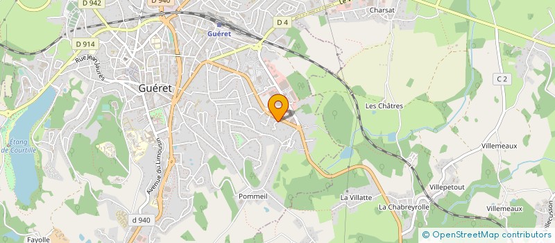 localisation de l'entreprise MONSIEUR ROGER MOREAU à GUERET