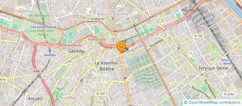 localisation de l'entreprise MONSIEUR ROGER MOUNIQUA à LE KREMLIN-BICETRE