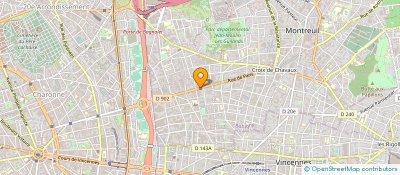 localisation de l'entreprise MONSIEUR ROGER NAUDIN à MONTREUIL