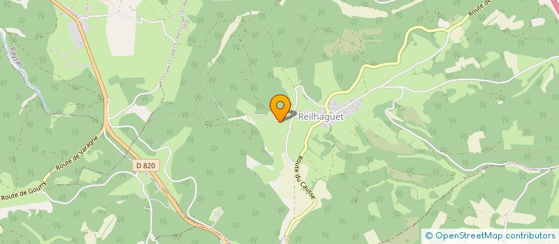localisation de l'entreprise MONSIEUR ROGER NAUDINAT  REILHAGUET