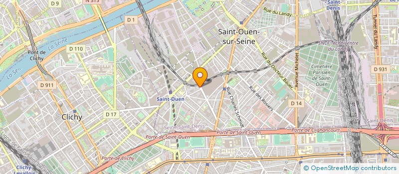 localisation de l'entreprise MONSIEUR ROGER NGOUMA à SAINT-OUEN-SUR-SEINE