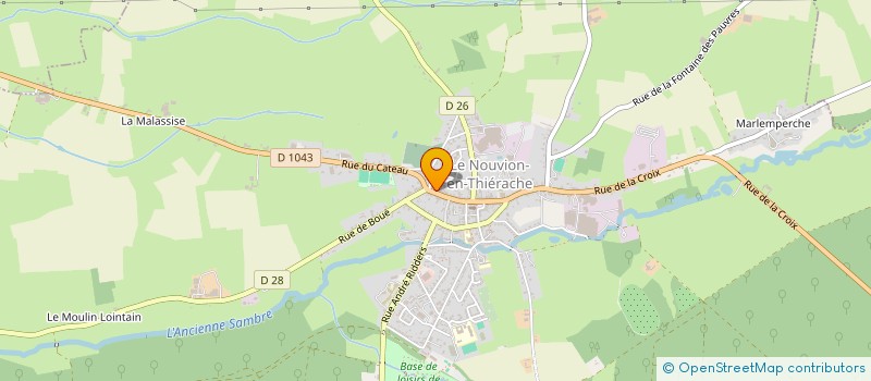 localisation de l'entreprise MONSIEUR ROGER NOEL DOMINIQUE HUGON  LE NOUVION-EN-THIERACHE