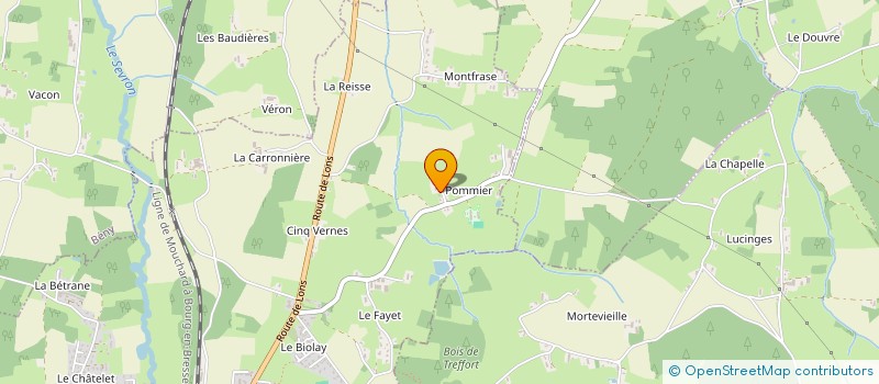 localisation de l'entreprise MONSIEUR ROGER PACCARD  SAINT-ETIENNE-DU-BOIS