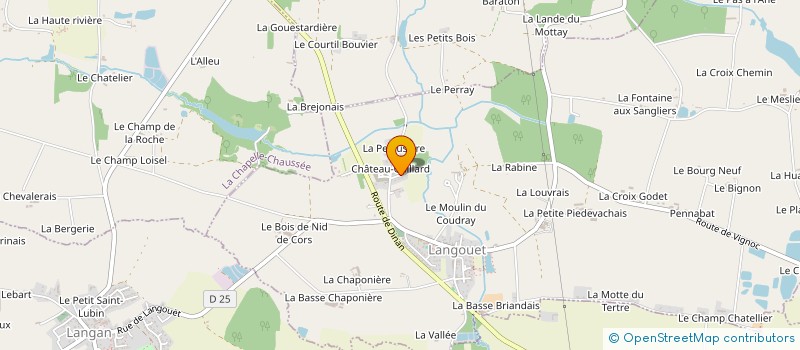 localisation de l'entreprise MONSIEUR ROGER PAGE à LANGOUET