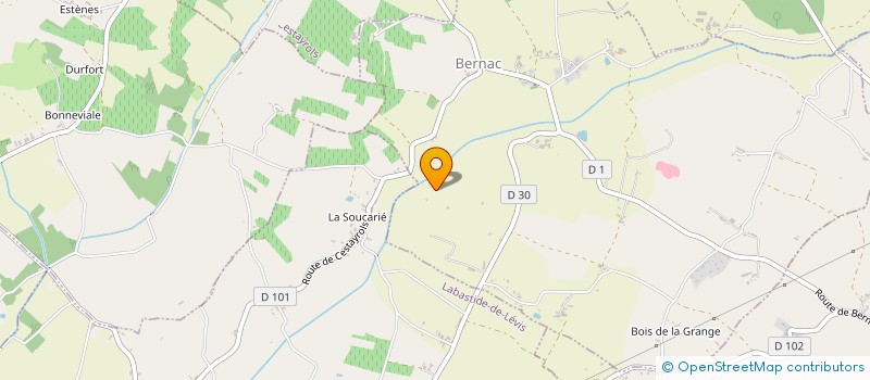 localisation de l'entreprise MONSIEUR ROGER PAGES  BERNAC