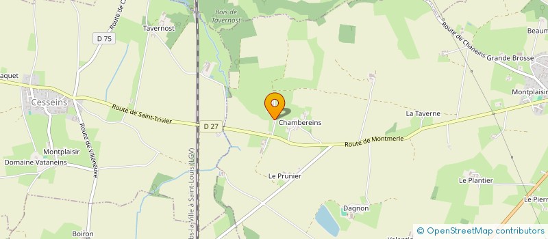 localisation de l'entreprise MONSIEUR ROGER PAQUIER  SAINT-TRIVIER-SUR-MOIGNANS