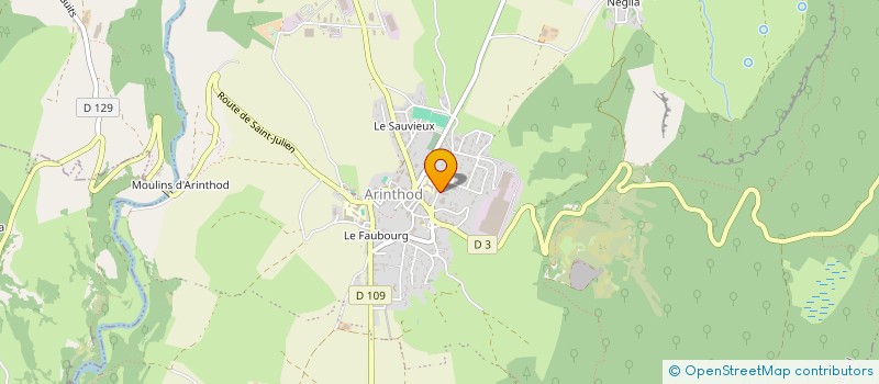 localisation de l'entreprise MONSIEUR ROGER PARSUS à ARINTHOD