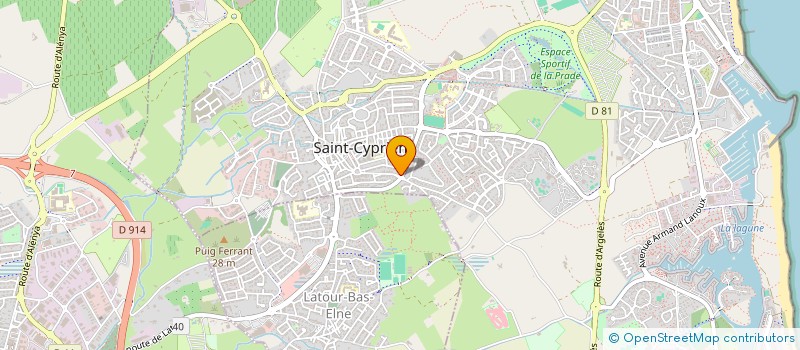 localisation de l'entreprise MONSIEUR ROGER PASTOR à SAINT-CYPRIEN