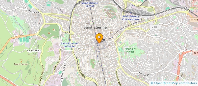localisation de l'entreprise MONSIEUR ROGER PAULET à SAINT-ETIENNE