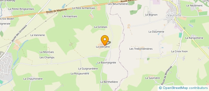 localisation de l'entreprise MONSIEUR ROGER PECULIER à MONTENAY
