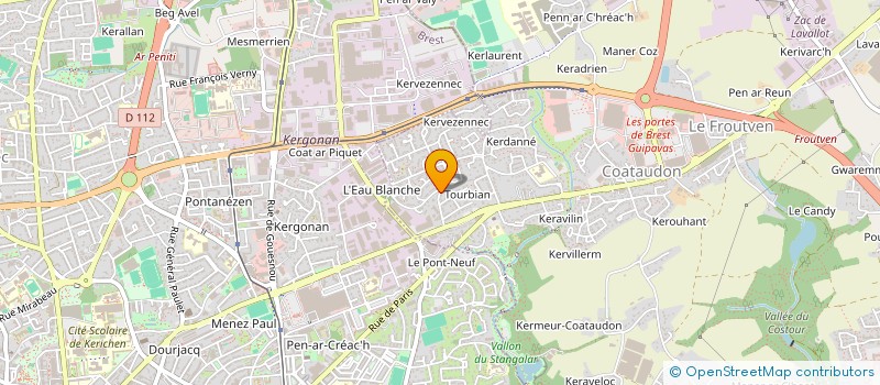 localisation de l'entreprise MONSIEUR ROGER PEDRON à GUIPAVAS