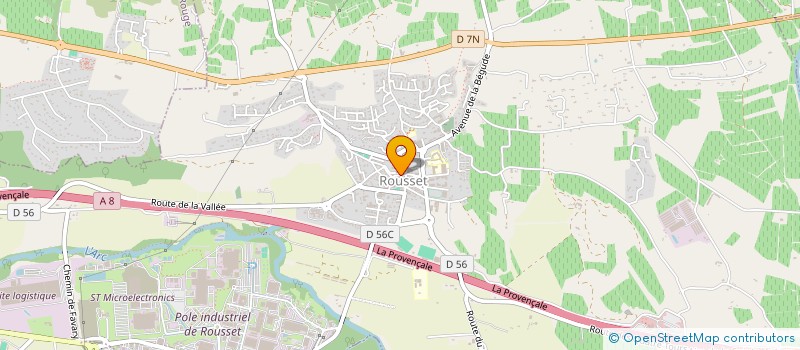 localisation de l'entreprise MONSIEUR ROGER PELLOUX  ROUSSET