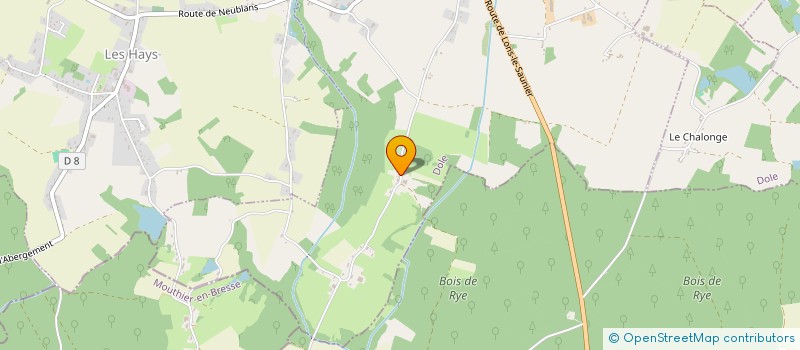 localisation de l'entreprise MONSIEUR ROGER PERNIN  LES ESSARDS-TAIGNEVAUX