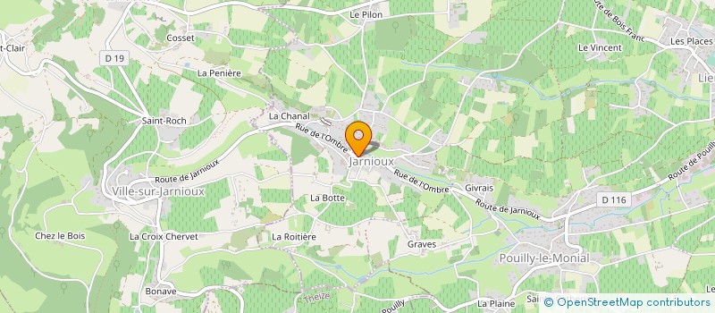 localisation de l'entreprise MONSIEUR ROGER PERRIAT à PORTE-DES-PIERRES-DOREES