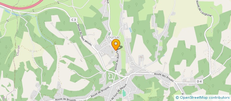 localisation de l'entreprise MONSIEUR ROGER PERRIN  COURSAC