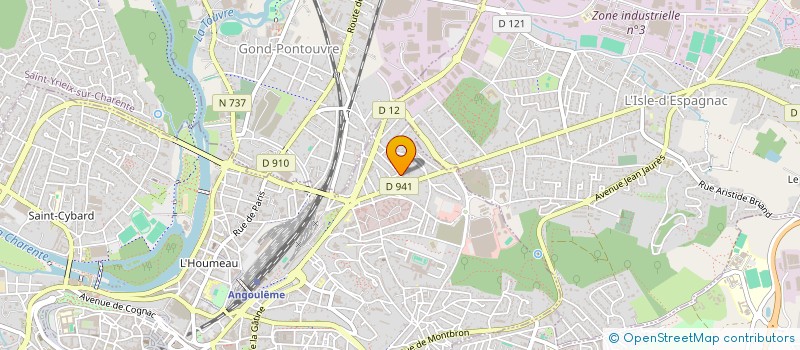 localisation de l'entreprise MONSIEUR ROGER PETIT à ANGOULEME