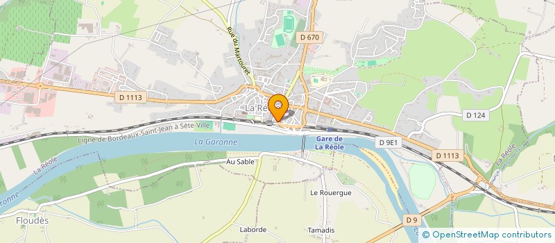 localisation de l'entreprise MONSIEUR ROGER PEYRE  LA REOLE