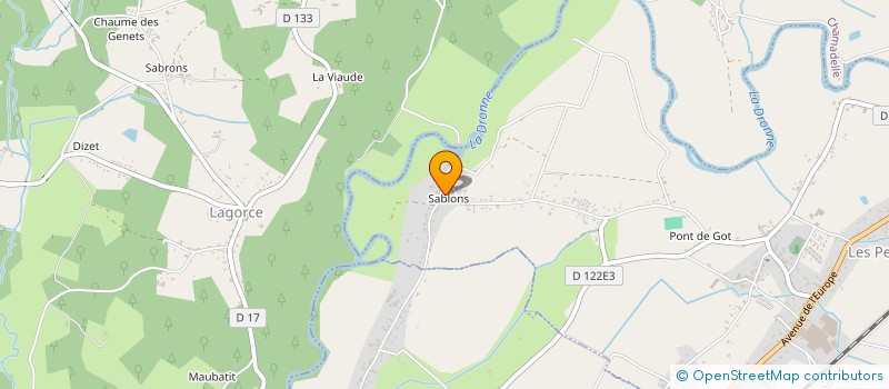 localisation de l'entreprise MONSIEUR ROGER PEYSSARD  LES PEINTURES