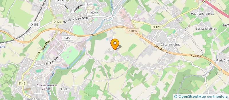 localisation de l'entreprise MONSIEUR ROGER PILAUD  RIVES